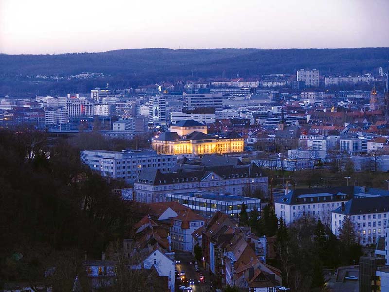 Blick &uuml;ber die City von Saarbr&uuml;cken